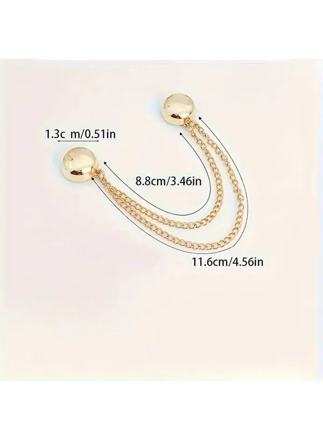Gun Black Adjustable Magnetic Pants Cuff Clips No Sew Hemming Tool - Image 3
