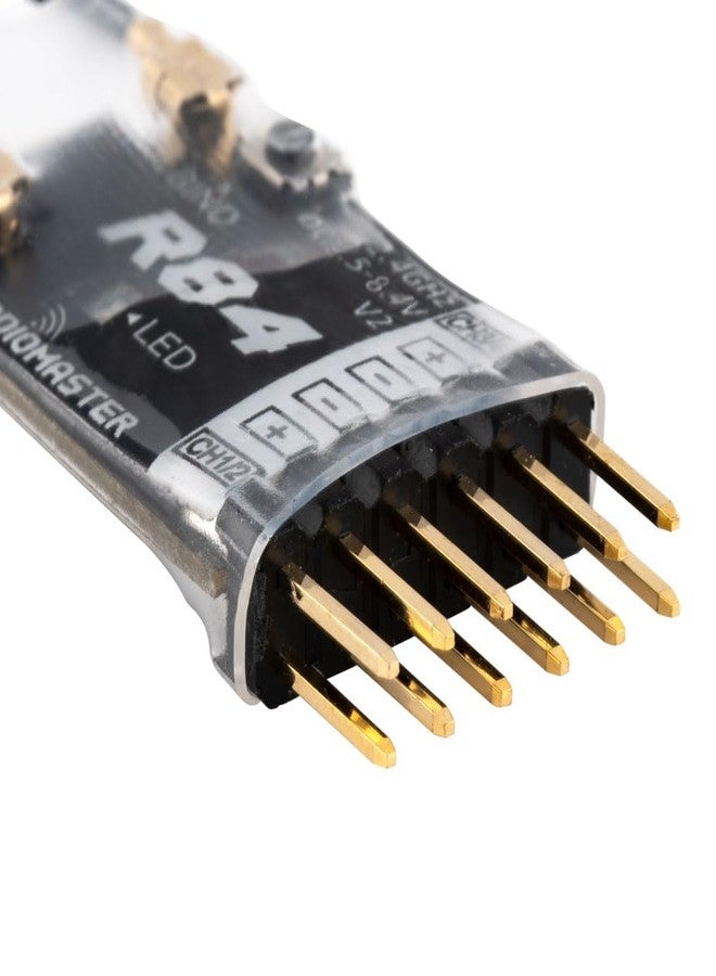 راديوماستر جهاز استقبال راديو ماستر R84 V2 رباعي القنوات متوافق مع تقنية SFHSS بتقنية PWM - Image 5
