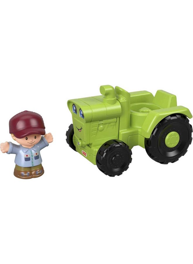 Fisher-Price Little People Toddler Farm Toy Helpful Harvester Tractor & Farmer Figure For Pretend Play Ages 1+ Years  - Image 3