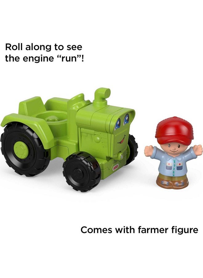 Fisher-Price Little People Toddler Farm Toy Helpful Harvester Tractor & Farmer Figure For Pretend Play Ages 1+ Years  - Image 2