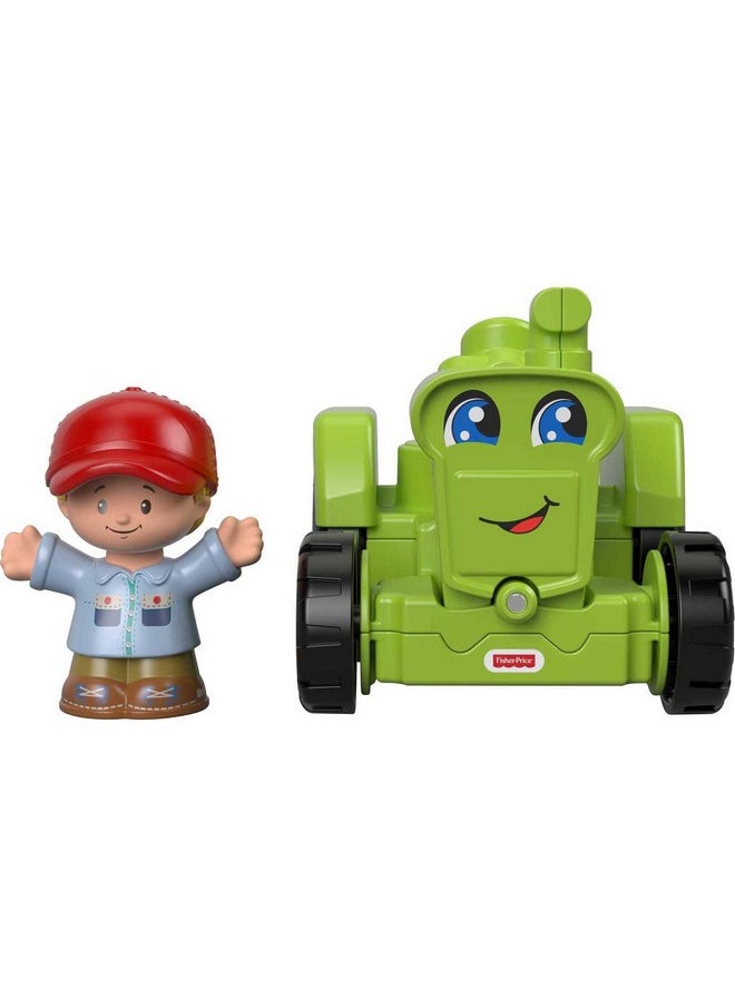 Fisher-Price Little People Toddler Farm Toy Helpful Harvester Tractor & Farmer Figure For Pretend Play Ages 1+ Years  - Image 5
