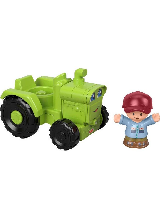 Fisher-Price Little People Toddler Farm Toy Helpful Harvester Tractor & Farmer Figure For Pretend Play Ages 1+ Years  - Image 4