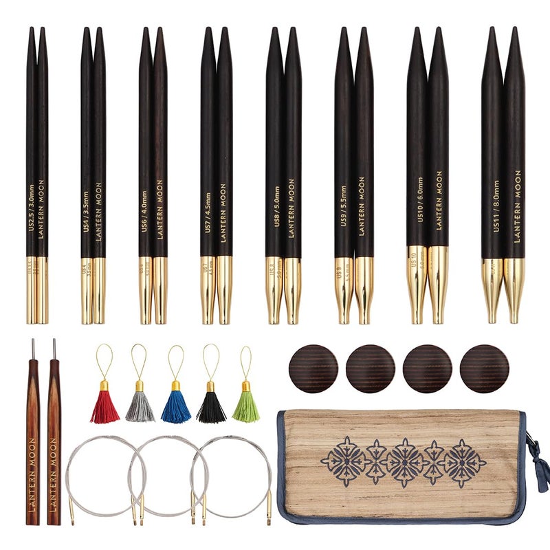 Lantern Moon Glory Interchangeable Needle Set 5 13 cm 8 US Sizes 25 to 11 - Image 2
