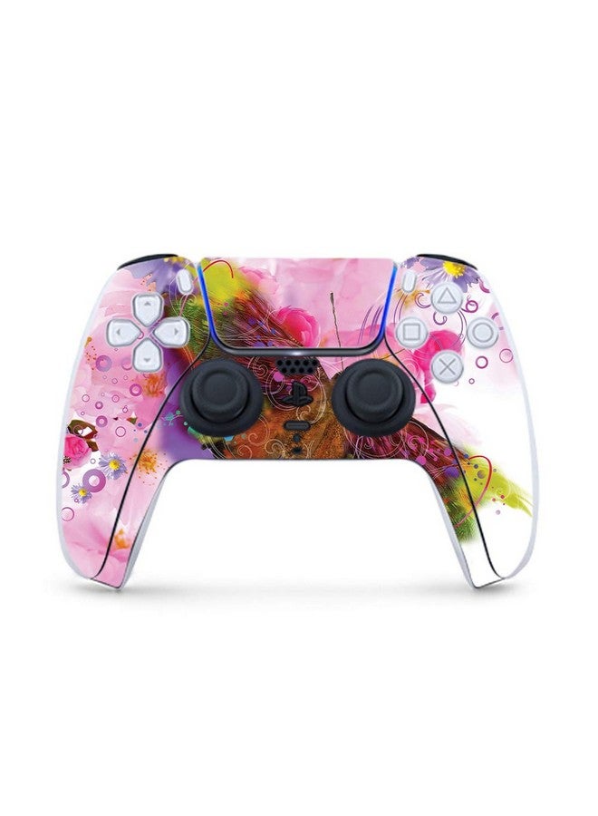 مايتي سكينز غلاف ألعاب Mightyskins لوحدة تحكم Ps5 / Playstation 5 Hippie Butterfly | غلاف فيني واقي | سهل التطبيق وتغيير النمط | صنع في الولايات المتحدة الأمريكية - Image 1