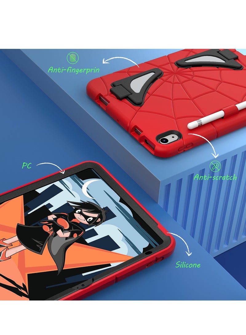 CuteCase for iPad 10th Generation 10.9 inch 2022/ iPad 11th Generation 11 inch 2025 for Kids  Shockproof Protective Cover with Pencil Holder Shoulder Strap Kickstand for Kids Children - Image 2