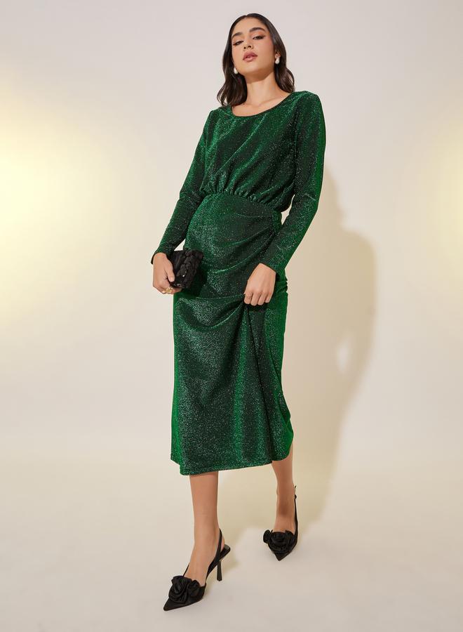 Take Two Shimmering Emerald Dress - Image 1