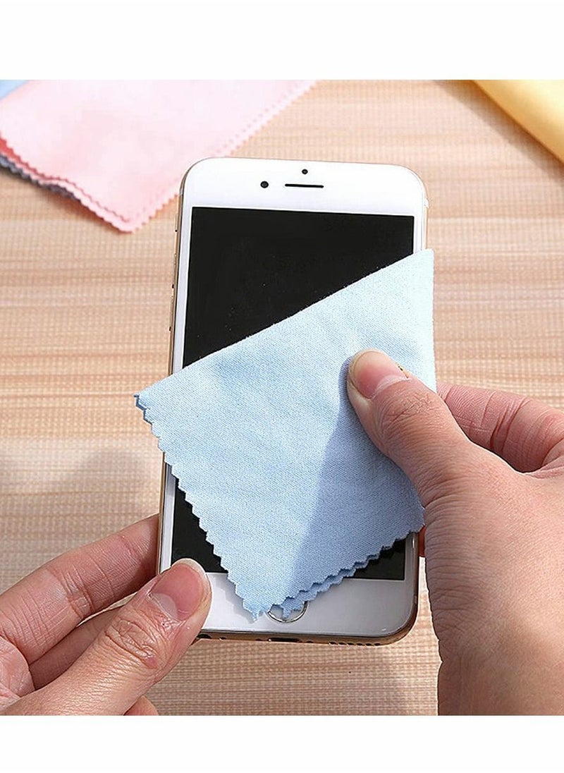 NIBEMINENT Eyeglasses Cleaning Cloth, Microfiber For Camera Lens, Glasses, Lenses, Phone, iPhone, iPad, Tablet, Laptop, LCD TV/Computer Screen/Monitor and other Delicate Surface Colorful, 100pcs  - Image 3