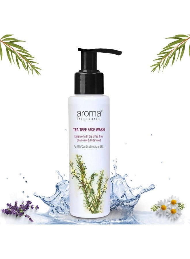 Aroma Treasures Tea Tree Face Wash Wash For Acne And Pimples | Oil Clear | Suitable For Oily & Acne Prone Skin - 100Ml - Image 2