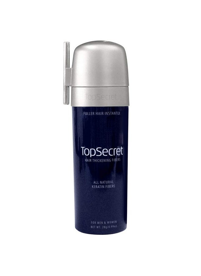 Top secret - Hair Thickening Building Fibers Undetectable & Natural Hair Filler For Men & Women Instantly Fill In Fine Thinning Hair Weather & Sweat Resistant (Dark Brown Large) - Image 1