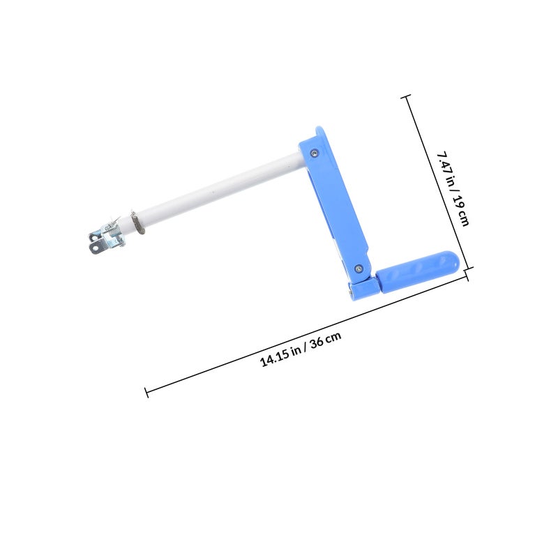 📦 ذراع مقبض يدوي أيسر قابل لتعديل ارتفاع السرير للممرضين من الألمنيوم المقاوم للصدأ - Image 2