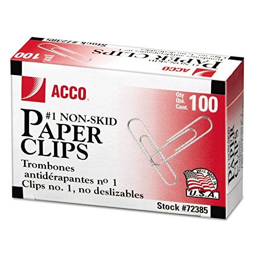 ACCO Brands Acco Brand Paper Clips, #1 Size, Economy, Non-skid, 10 Boxes, 100/Box (72385) - Image 5