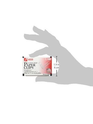 ACCO Brands Acco Brand Paper Clips, #1 Size, Economy, Non-skid, 10 Boxes, 100/Box (72385) - Image 3