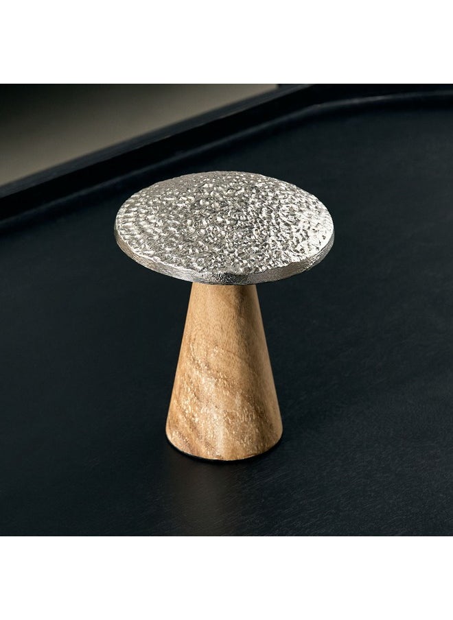 Flig Decorative Wooden Mushroom Accent with Aluminium Top 11 x 13.5 x 11 cm - pzsku/ZF2B4502375FB1D7EBFDFZ/45/_/1733460177/9943fbdd-7fa0-494e-b774-fd0375c3b540