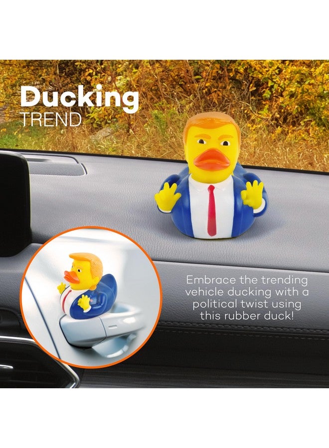 4E's Novelty 4E's Novelty Large Rubber Duck - 3.15 Inch Rubber Duck , 1 Piece - Great for Jeep Ducking, 2025 Gifts, Bath Tub Toys Christmas White Elephant Gift for Adults  - Image 3