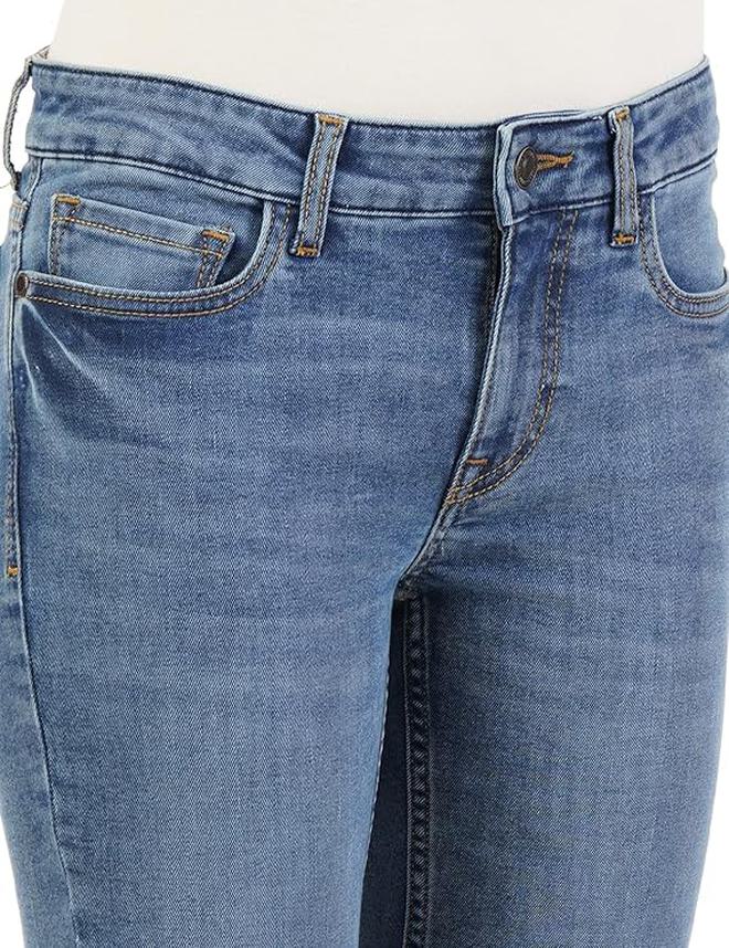 inkd جينز نسائي ضيق - متوسط الارتفاع | مزيج القطن | قابل للتمدد | تصميم كلاسيك 5 بوكيتيب | جينز للنساء - Image 4