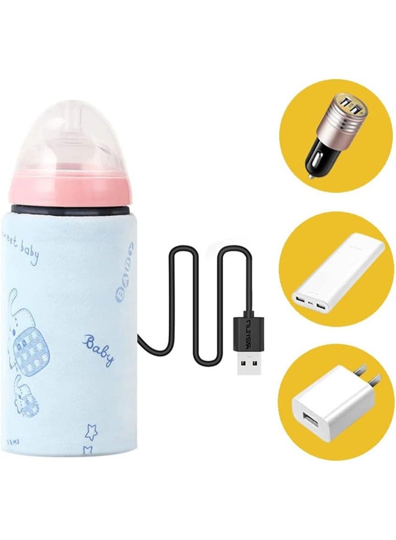 سخان حليب أطفال محمول USB لتدفئة زجاجات الرضاعة، يحافظ على حرارة الحليب، مناسب للسفر والخروج والاستخدام اليومي - Image 4