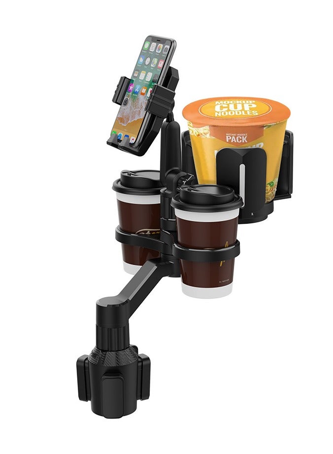 Car Multifunctional Storage Rack, 4-in-1 Cell Phone Snack Mug Holder, Drink Coffee Cup Organizer, Cell Phone Holder - Image 1