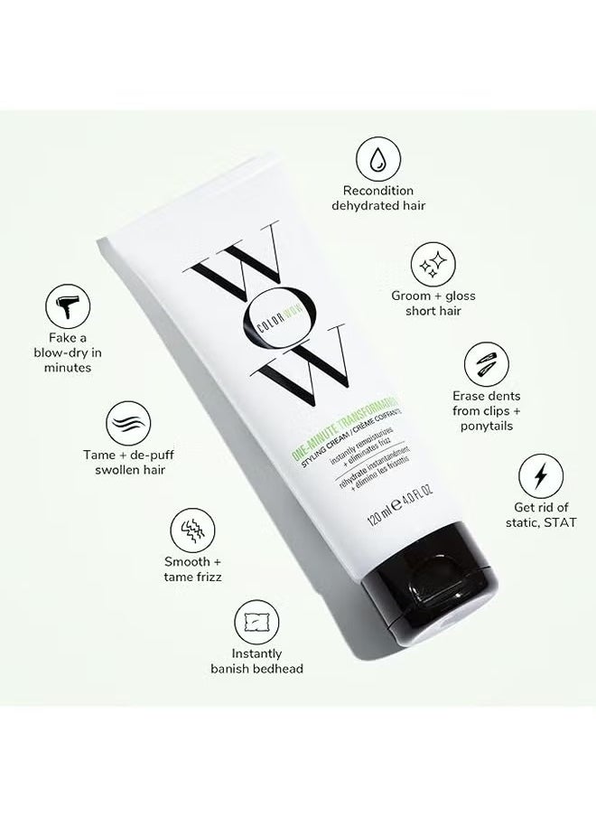 كولور واو - دقيقة واحدة من التشويه ، ترطيب فوري + إزالة الشعر ، وتغذية كريم التصميم على نحو سلس ، زيت الأفوكادو + أوميغا 3 هيدرات ، وإصلاح حريري ، والملمس أكثر سلاسة ، 120 مل / 4 فلوريدا - Image 1