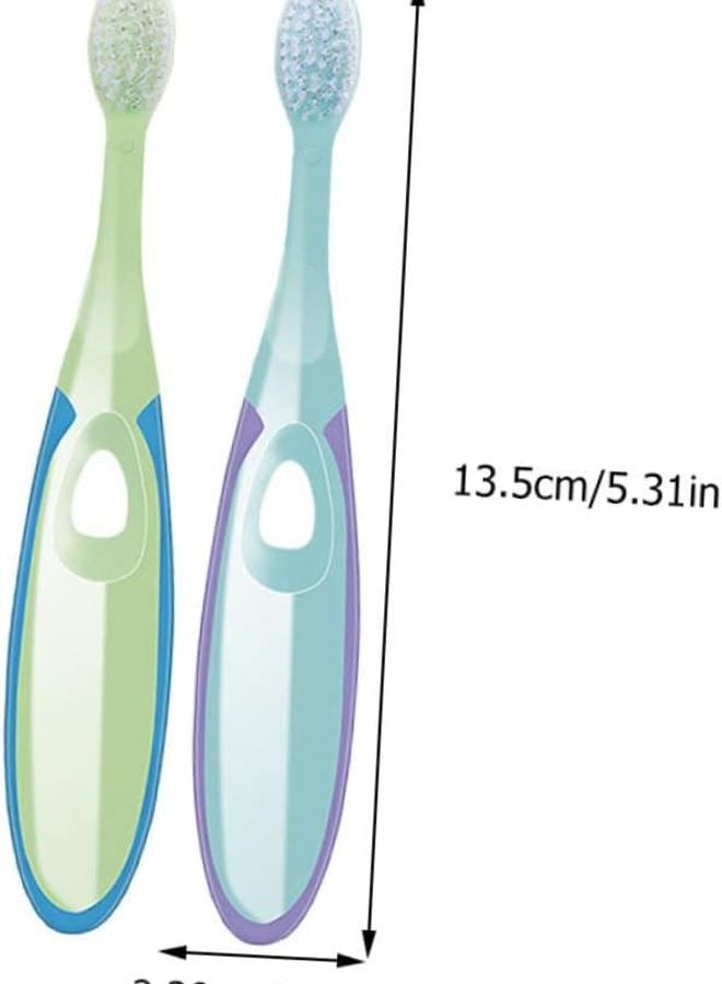 Soft Bristle Toothbrush 4 Pack Gentle On Gums Ergonomic Non Slip Handle For Adults And Kids - Image 3