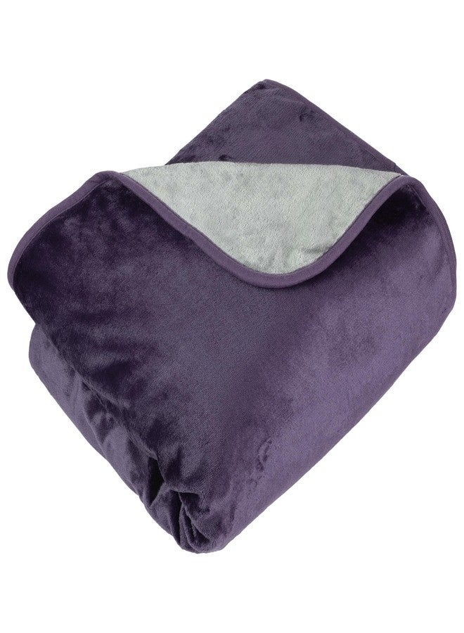 Lavish Home Waterproof Blanket - 80x80 King-Size Blanket for Kids, Pets, and Outdoors - Throw for Bed, Couch, Chair and Car (Purple) - Image 1