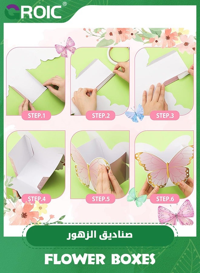 GROIC 12 Pcs Butterfly Centerpieces for Baby Shower Birthday Tea Party Favors Décor, Butterfly Decorations for Tables, Butterfly Themed Party Supplies,Party Decoration - Image 3