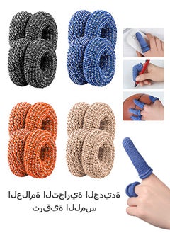 Beyond 4 Pairs Sport Finger Sleeves, Support Protector Finger Sleeves for Pain Relief Arthritis, Elastic Finger Sleeves Protectors  - Image 1