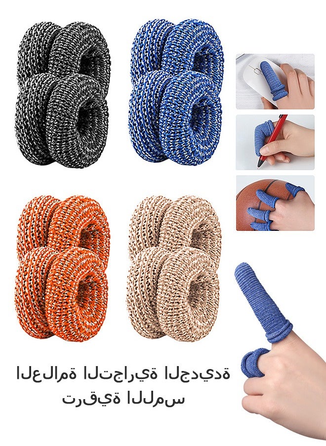 Beyond 4 Pairs Sport Finger Sleeves, Support Protector Finger Sleeves for Pain Relief Arthritis, Elastic Finger Sleeves Protectors  - Image 1