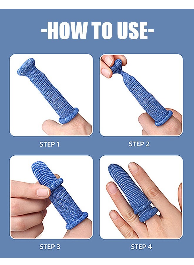 Beyond 4 Pairs Sport Finger Sleeves, Support Protector Finger Sleeves for Pain Relief Arthritis, Elastic Finger Sleeves Protectors  - Image 5