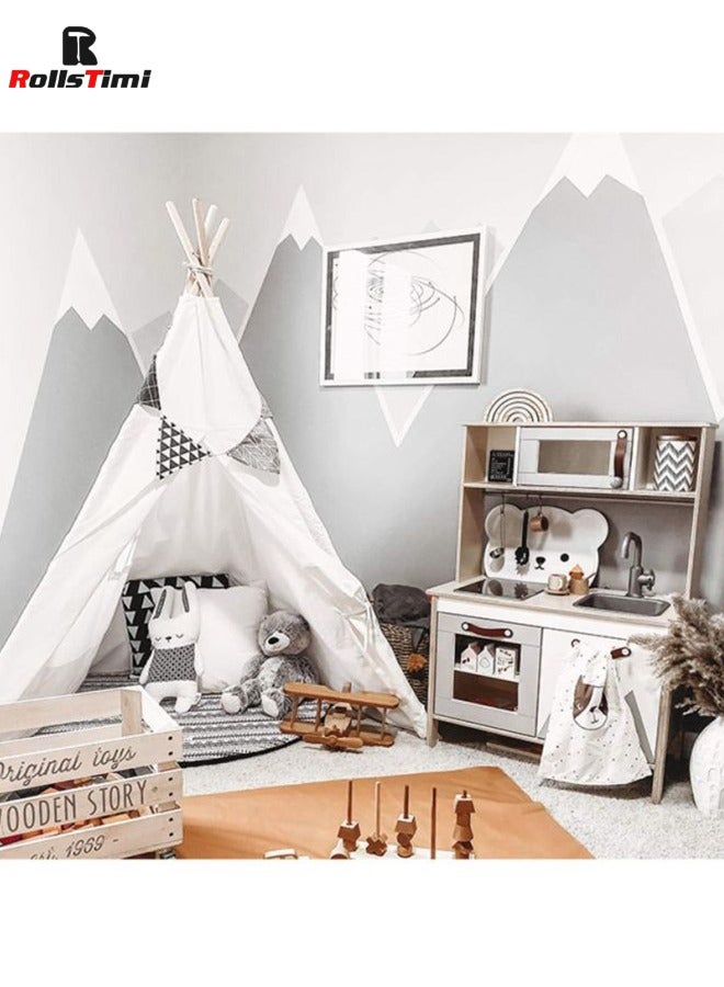 RollsTimi  White Kids Play Tent House Indoor Outdoor Teepee Castle - Image 5