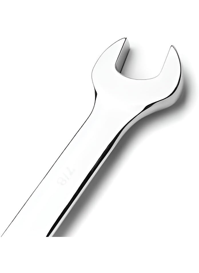 Generic CTM 8Piece Combination Spanner Set Metric Open End Combination Wrench Set Chrome Vanadium Steel 819mm with Plastic Rack  - Image 2