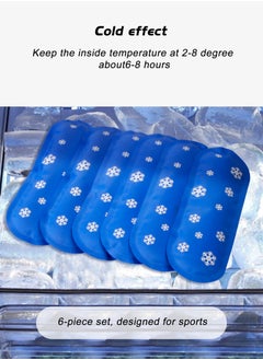 URbazaar Ice Packs for Insulin, 6Pcs Reusable Cooler Ice Packs for Diabetic Insulin Cooler Storage Bag, TSA Approved Ice Packs for Diabetic Travel Cases, Mini Ice Packs for Most Insulated Medication Travel Bag  - Image 4