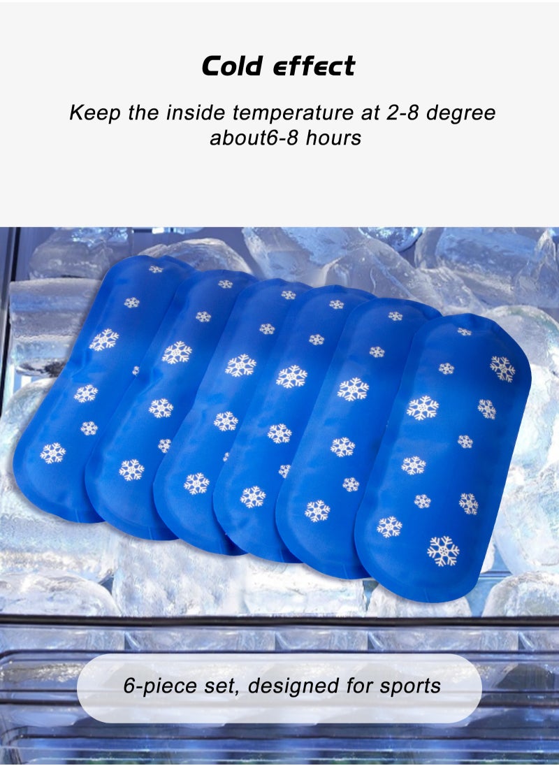 URbazaar Ice Packs for Insulin, 6Pcs Reusable Cooler Ice Packs for Diabetic Insulin Cooler Storage Bag, TSA Approved Ice Packs for Diabetic Travel Cases, Mini Ice Packs for Most Insulated Medication Travel Bag  - Image 4