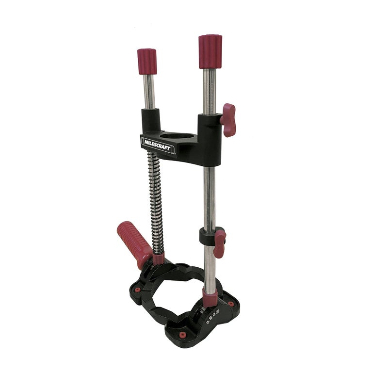Milescraft 1368 DrillMate Portable Drill Guide NO CHUCK Must have 43mm Diameter Collar International Style Drills MultiAngle Drilling with Control Spring NOT FOR MOST DRILLSBlack