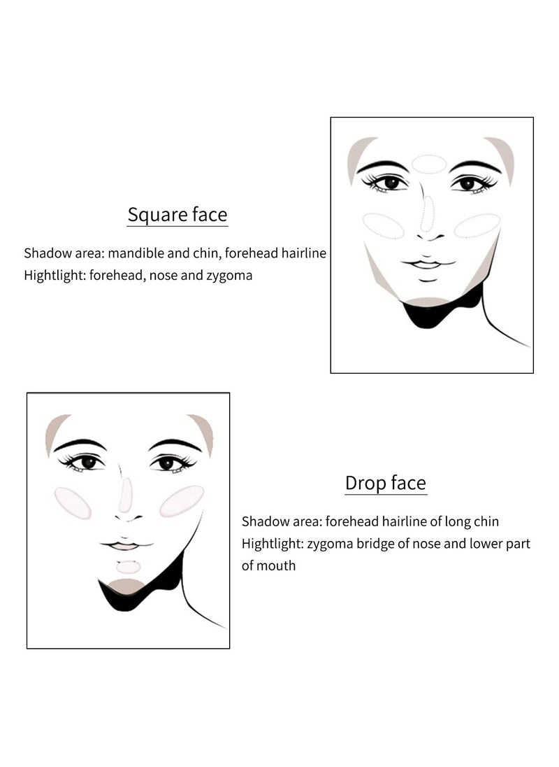 Generic - 8 Color 2-in-1 Double-Ended Contour Stick Set for Highlighting and Concealing, Versatile Makeup Cream - Image 1