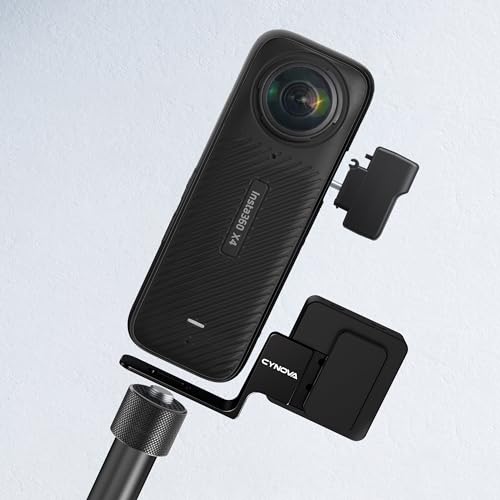 CYNOVA Cold Shoe for Insta360 X4 Accessories, Invisible Mic Bracket Compatible with insta360 X4 / X3 / One X2 for RODE Wireless GO Microphone Holder - Image 3