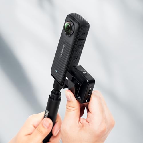 CYNOVA Cold Shoe for Insta360 X4 Accessories, Invisible Mic Bracket Compatible with insta360 X4 / X3 / One X2 for RODE Wireless GO Microphone Holder - Image 4