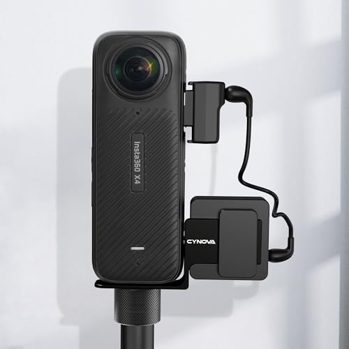 CYNOVA Cold Shoe for Insta360 X4 Accessories, Invisible Mic Bracket Compatible with insta360 X4 / X3 / One X2 for RODE Wireless GO Microphone Holder - Image 5