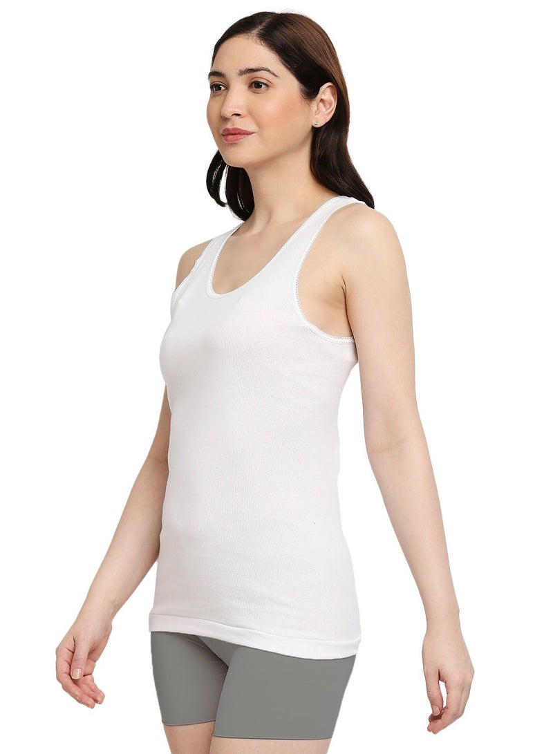 بي واي سي صدرية قطنية نسائية (عبوة من 3 قطع) - أبيض - Image 5