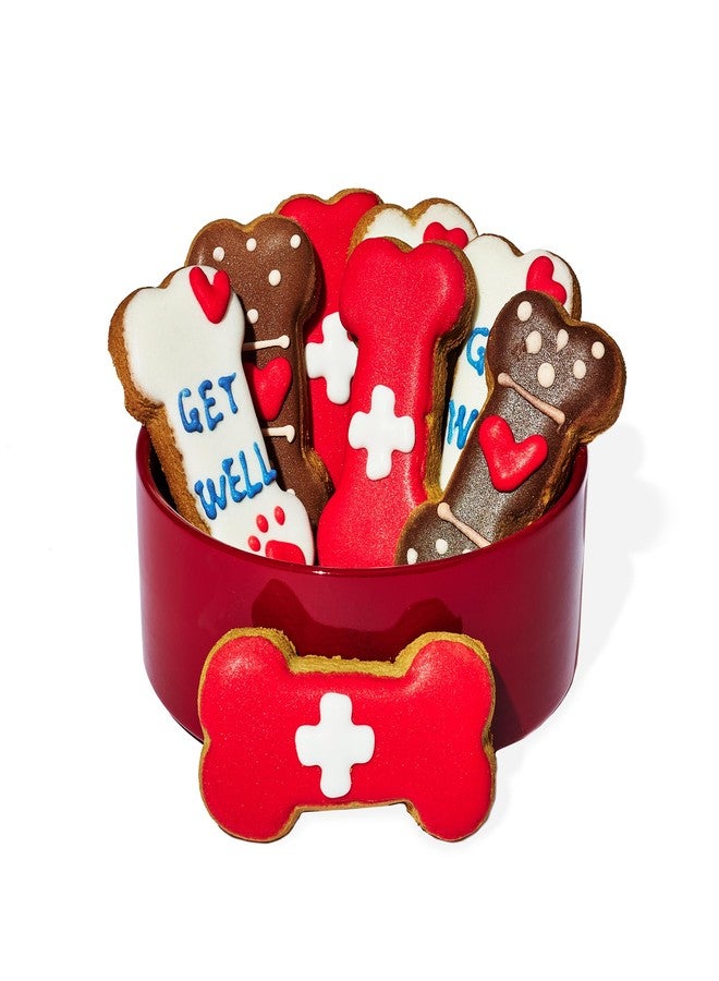 Thoughtfully Pets, Get Well Dog Cookies Gift Set, Crunchy Dog Treats Includes Colorfully Hand Decorated Get Well Themed Biscuits to Brighten Their Day, Set of 8 - Image 3