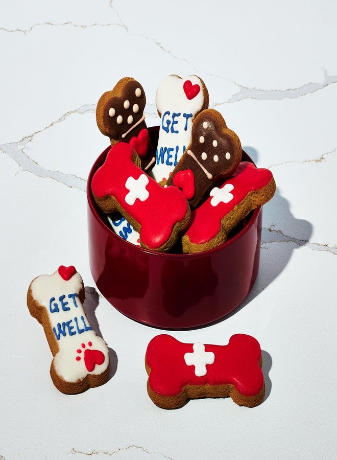Thoughtfully Pets, Get Well Dog Cookies Gift Set, Crunchy Dog Treats Includes Colorfully Hand Decorated Get Well Themed Biscuits to Brighten Their Day, Set of 8 - Image 4