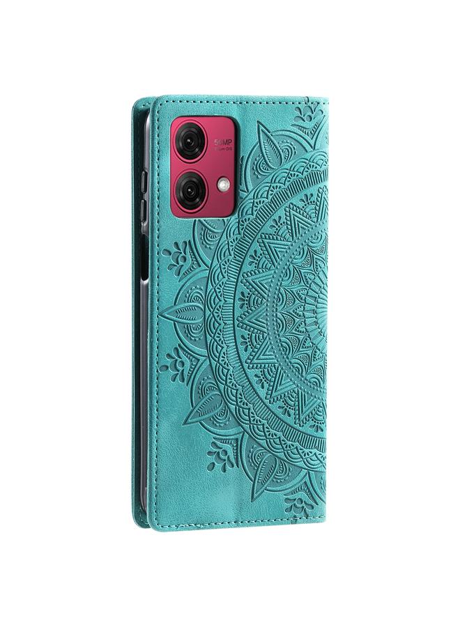 اس-توب جراب لهاتف موتورولا موتو جي 85، جراب هاتف جلدي مغناطيسي منقوش بنقشة الطوطم - Image 3