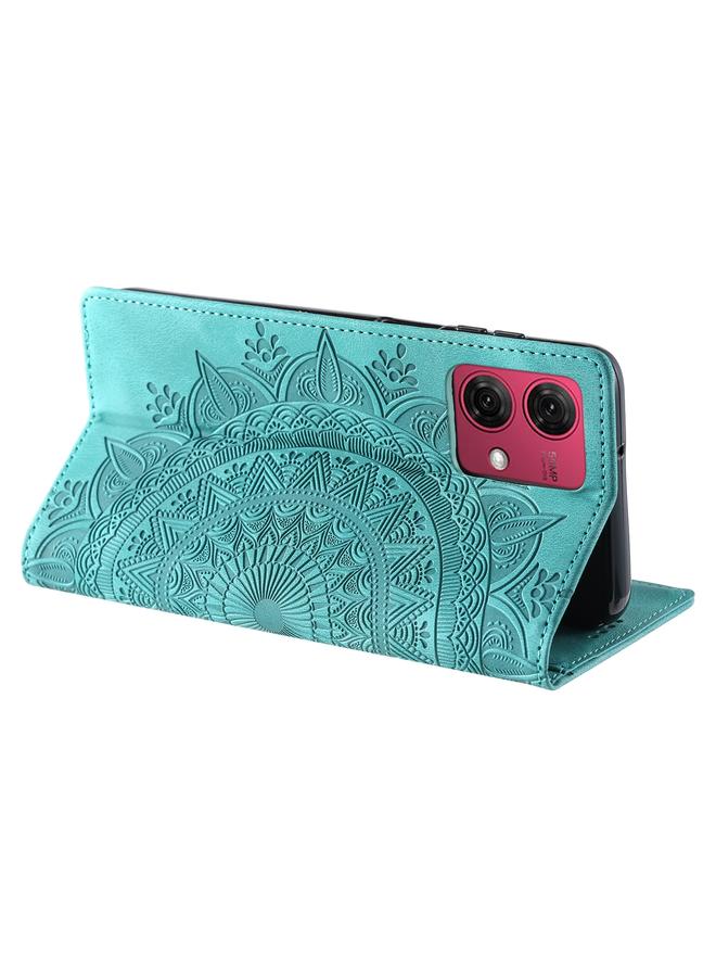 اس-توب جراب لهاتف موتورولا موتو جي 85، جراب هاتف جلدي مغناطيسي منقوش بنقشة الطوطم - Image 5