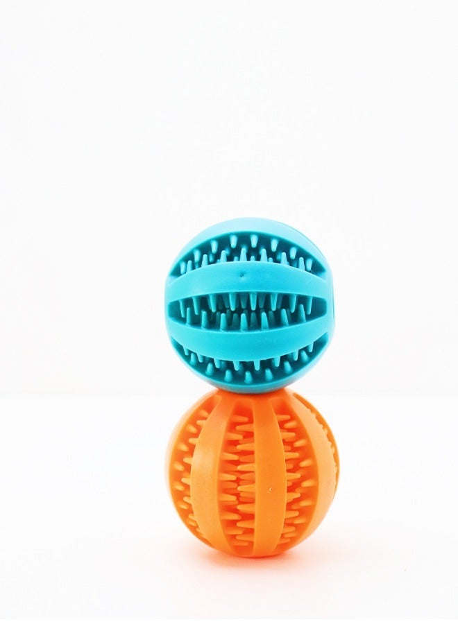 2 PCS Dog Toy Ball 7cm, Fun Interactive Food Dispensing Puzzle Toy, Nontoxic Bite Resistant Ball for Pet Dogs Puppy Cat, Food Treat Feeder Chew Tooth Cleaning Exercise Game IQ Training - Image 4