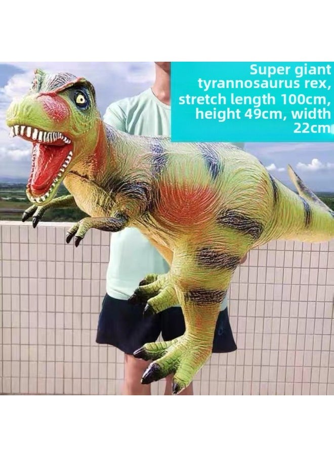 null - Dinosaur Simulation Model Soft Glue Tyrannosaurus Rex Triceratops Children's Educational Institution Toys Free Shipping-Color:Brachiosaurus - Image 1