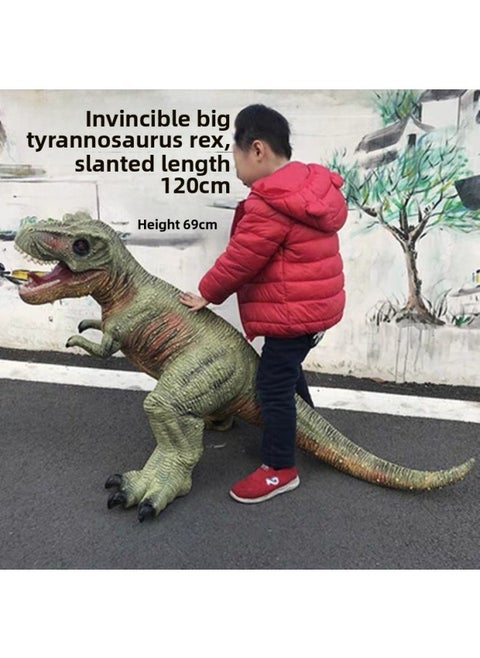 Dinosaur Simulation Model Soft Glue Tyrannosaurus Rex Triceratops Children's Educational Institution Toys Free Shipping-Color:Brachiosaurus