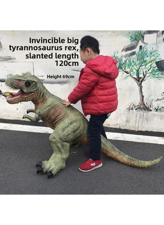 null - Dinosaur Simulation Model Soft Glue Tyrannosaurus Rex Triceratops Children's Educational Institution Toys Free Shipping-Color:Brachiosaurus - Image 1