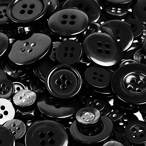 Bememo 600 Pieces Assorted Sizes Buttons Round Resin Button Sewing Craft Buttons, 2 and 4 Holes - Image 4