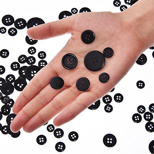 Bememo 600 Pieces Assorted Sizes Buttons Round Resin Button Sewing Craft Buttons, 2 and 4 Holes - Image 3