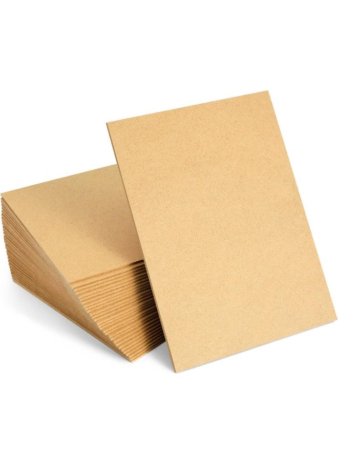 HTE Mdf Board Original Woodcraft For Art And Craft 3Mm Thickness Asst. Sizes Color Brown 21Cm X 30Cm A4 Size- 10 Pieces 