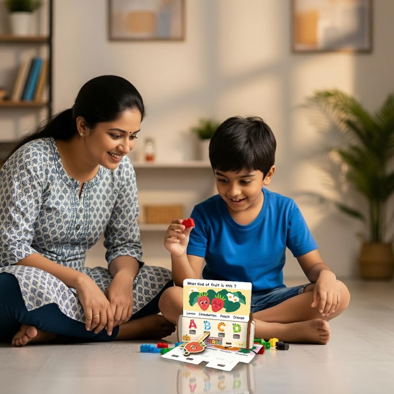 ThinkerPlace 30 Logic Puzzle - Fruits & Vegetables Educational Toy for Kids 3+ - Image 4